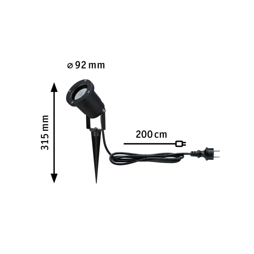 Paulmann 94731 - LED/4,3W IP65 Vanjska lampa SPOT 230V