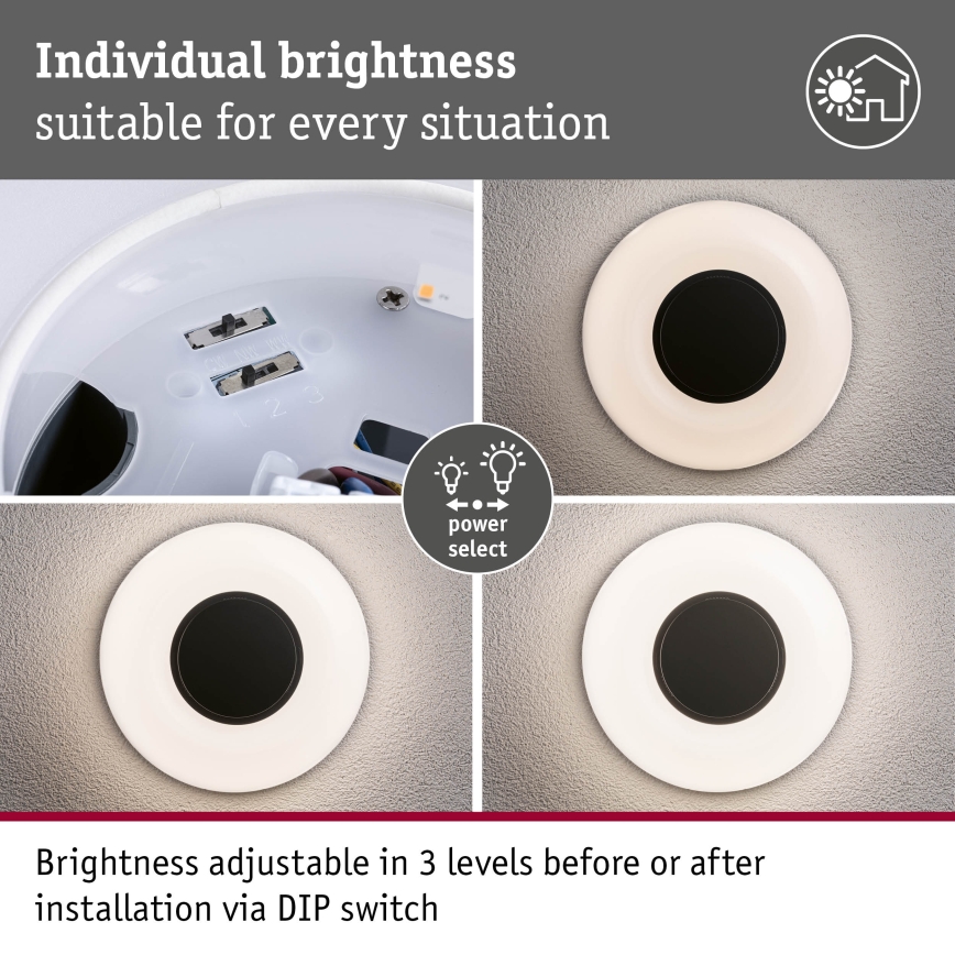 Paulmann 94955 - LED/20,5W IP65 Prigušivo vanjska zidna svjetiljka AUREVA 230V 2200/3000/4000K antracit