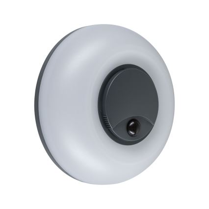 Paulmann 94956 - LED/20,5W IP65 Prigušivo vanjsko zidno svjetlo s senzorem pokreta i sumraka AUREVA 230V 2200/3000/4000K antracit