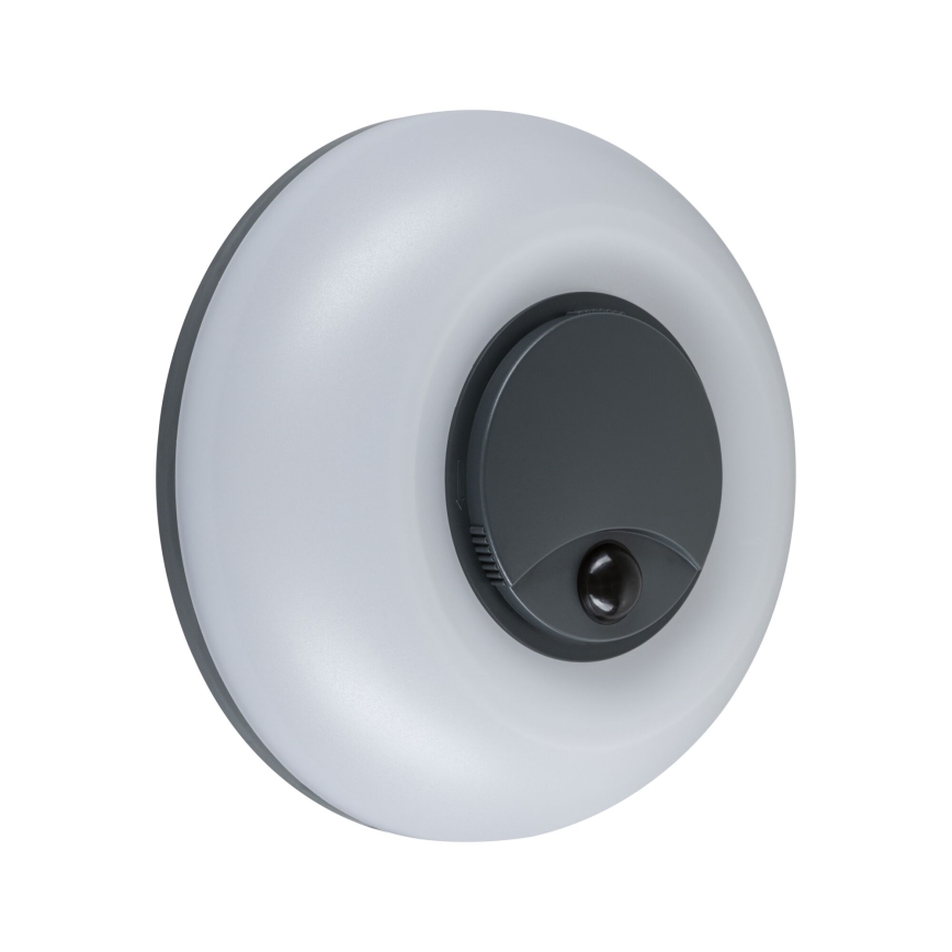 Paulmann 94956 - LED/20,5W IP65 Prigušivo vanjsko zidno svjetlo s senzorem pokreta i sumraka AUREVA 230V 2200/3000/4000K antracit