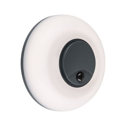 Paulmann 94956 - LED/20,5W IP65 Prigušivo vanjsko zidno svjetlo s senzorem pokreta i sumraka AUREVA 230V 2200/3000/4000K antracit