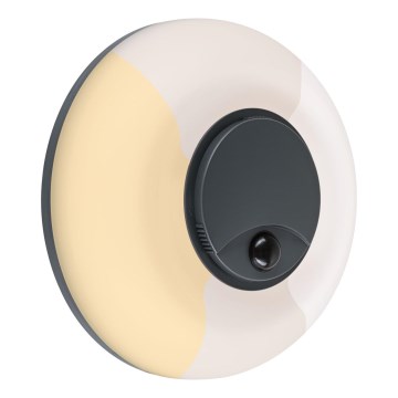 Paulmann 94956 - LED/20,5W IP65 Prigušivo vanjsko zidno svjetlo s senzorem pokreta i sumraka AUREVA 230V 2200/3000/4000K antracit