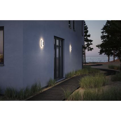Paulmann 94957 - LED/18,5W IP65 Prigušiva vanjska zidna svjetiljka ELUNOR 230V 2200/3000/4000K antracit