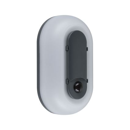 Paulmann 94958 - LED/18,5W IP65 S mogućnošću prigušivanja vanjsko zidno svjetlo sa senzorom pokreta i sumraka ELUNOR 230V 2200/3000/4000K antracit