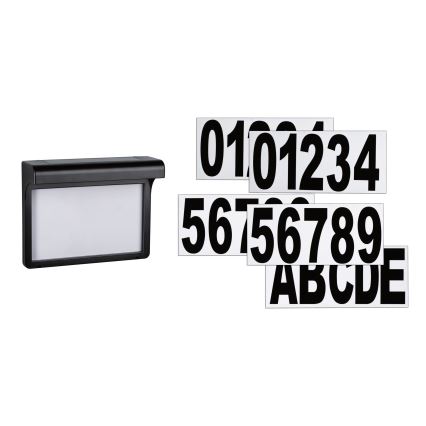 Paulmann 95388 - LED/0,05W IP44 Solarni kućni broj sa senzorom DAYTON 1,2V 600 mAh