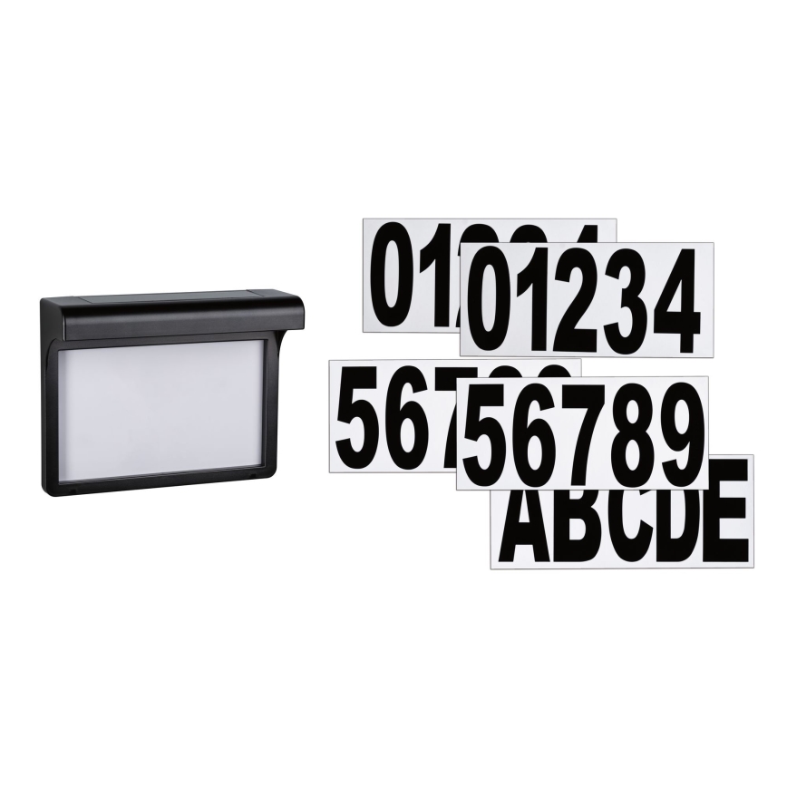 Paulmann 95388 - LED/0,05W IP44 Solarni kućni broj sa senzorom DAYTON 1,2V 600 mAh