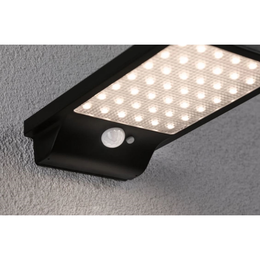 Paulmann 95393 - LED/4W IP44 Prigušiva solarna zidna svjetiljka sa senzorom SOLVEIG 3,7V 2000 mAh