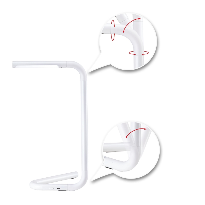 Paulmann 95423 - LED/4,5W Prigušiva stolna lampa s upravljanjem na dodir FLEXLINK 5V/USB 4400 mAh bijela