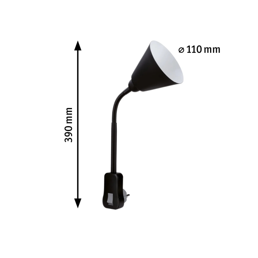 Paulmann 95427 - 1xE14/20W Fleksibilna zidna lampa JUNUS za utičnicu 230V