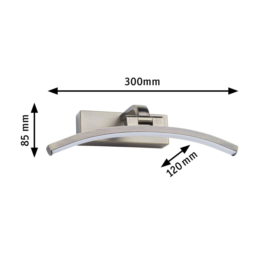 Paulmann 95559 - LED/6W svjetlo za slike BENTO 230V 30 cm mesing
