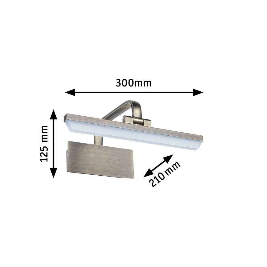 Paulmann 95568 - LED/6W Svjetiljka za slike RENAN 230V 30 cm mesing