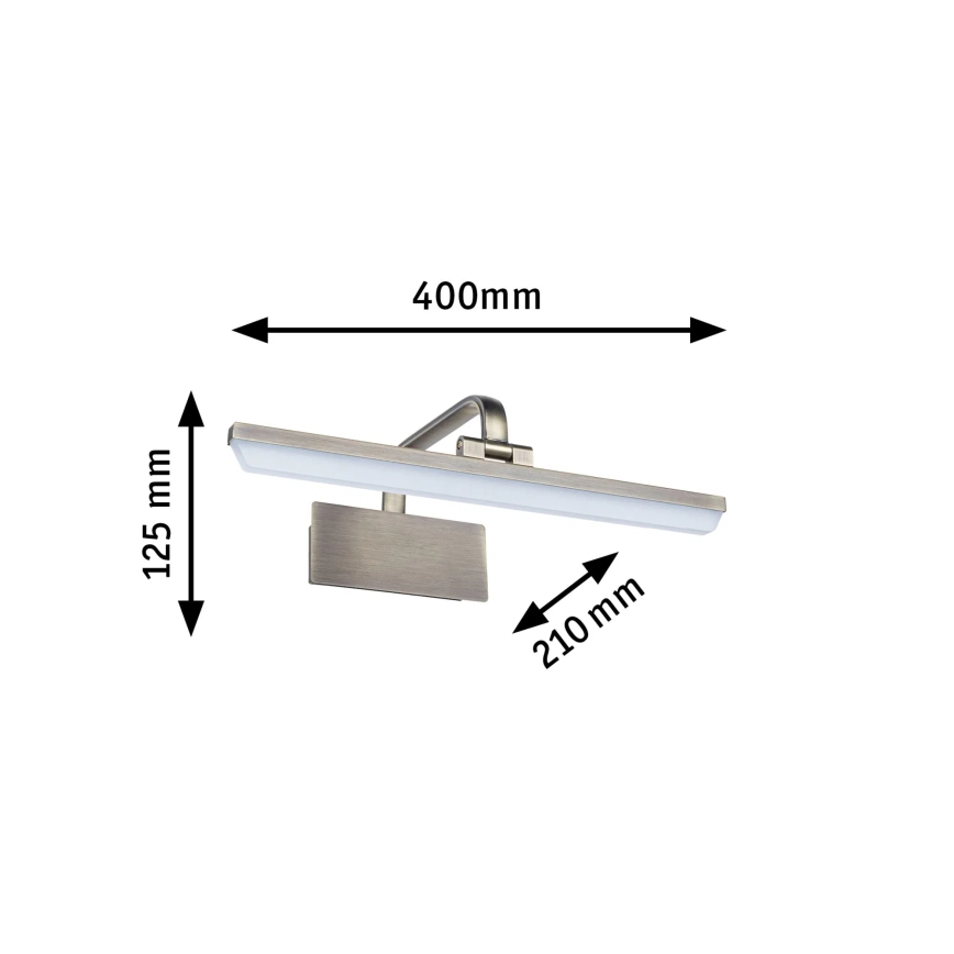 Paulmann 95569 - LED/9,5W svjetlo za slike RENAN 230V 40 cm mesing