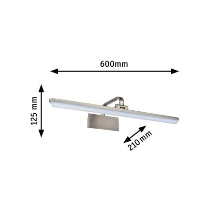 Paulmann 95570 - LED/11W svjetlo za slike RENAN 230 V 60 cm mesing