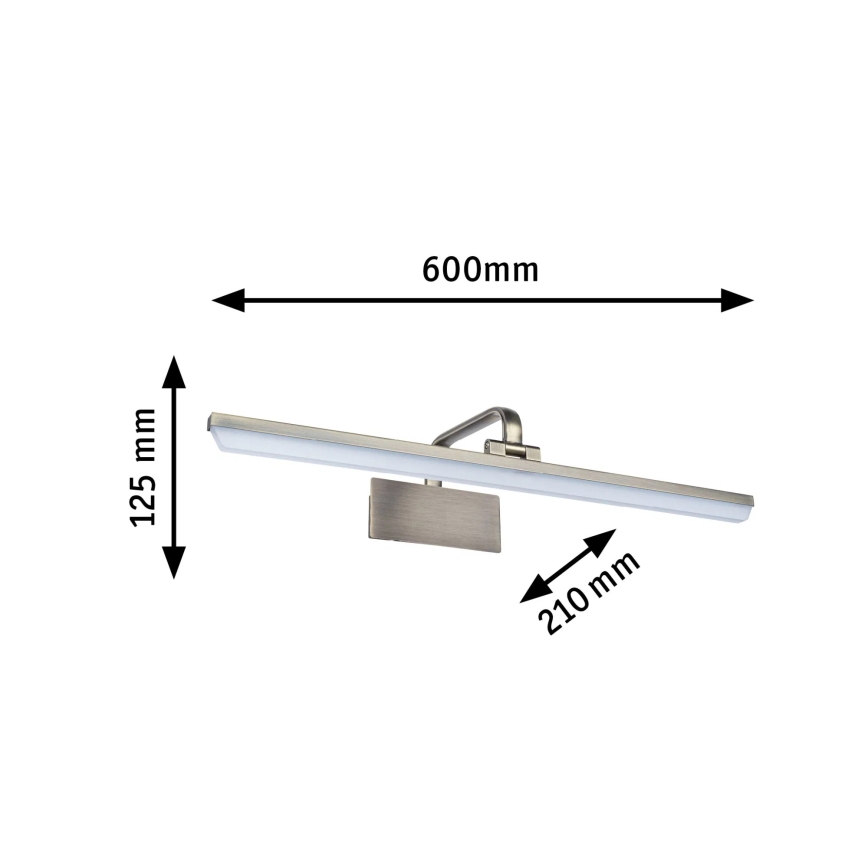 Paulmann 95570 - LED/11W svjetlo za slike RENAN 230 V 60 cm mesing