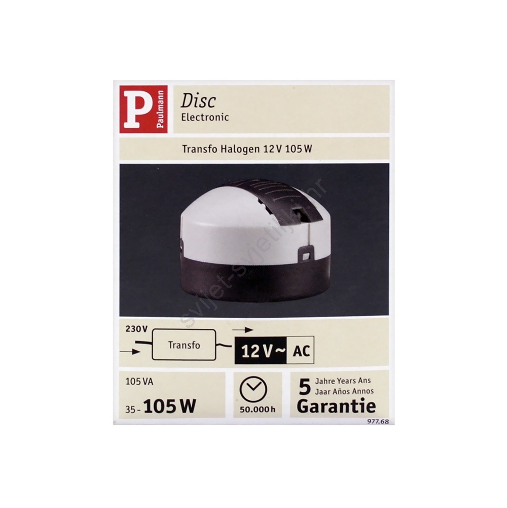 Paulmann No. 97701 Transformator elektronisch VDE Profi 105 Watt, Grau Paulmann No. 97701 Transformator elektronisch VDE Profi 105 Watt, Grau