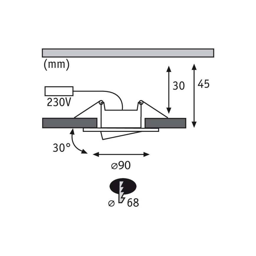 Paulmann 99933 - SET 3x LED/5,2W IP65 Dimmabilno stropno svjetlo za kupaonicu 230V