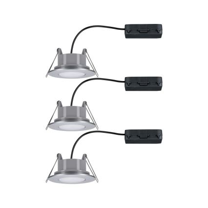 Paulmann 99933 - SET 3x LED/5,2W IP65 Prigušiva ugradbena svjetiljka za kupaonicu 230V