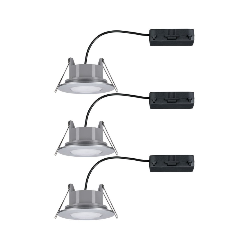 Paulmann 99933 - SET 3x LED/5,2W IP65 Prigušiva ugradbena svjetiljka za kupaonicu 230V
