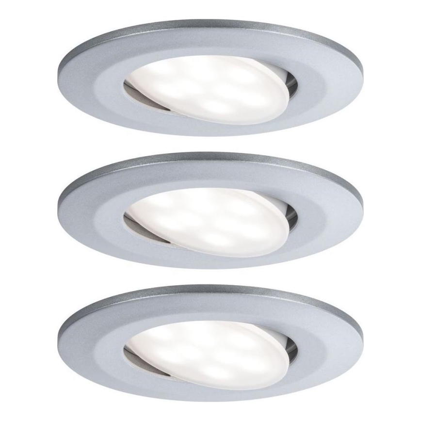 Paulmann 99933 - SET 3x LED/5,2W IP65 Prigušiva ugradbena svjetiljka za kupaonicu 230V