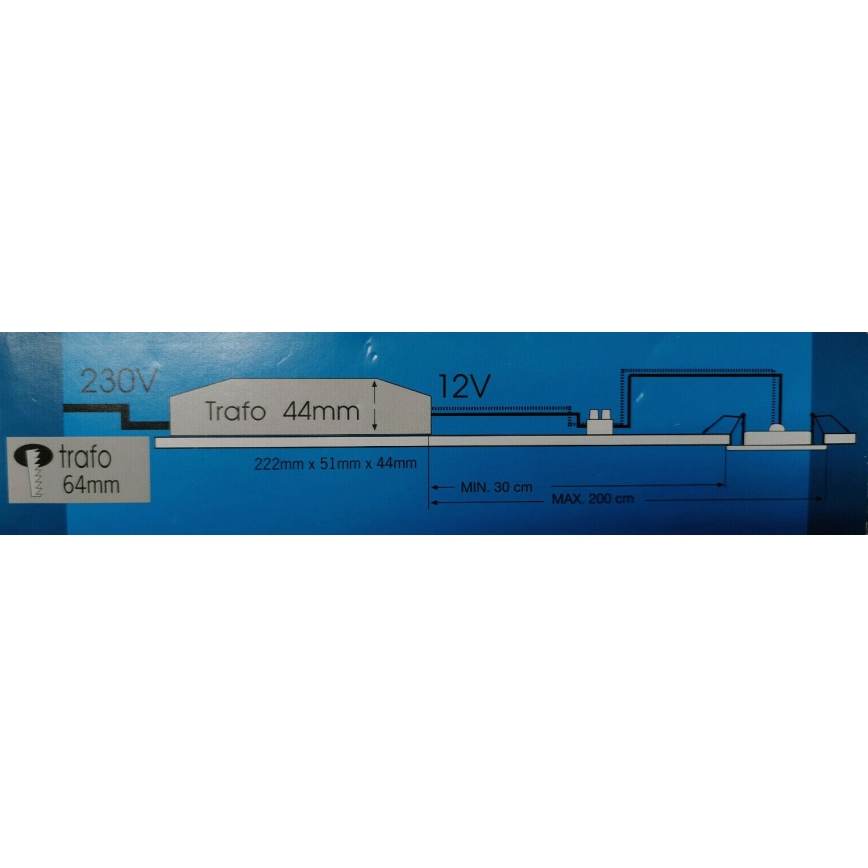 Paulmann - Nice Price 3448 - Električni transformator 100-250W/230V