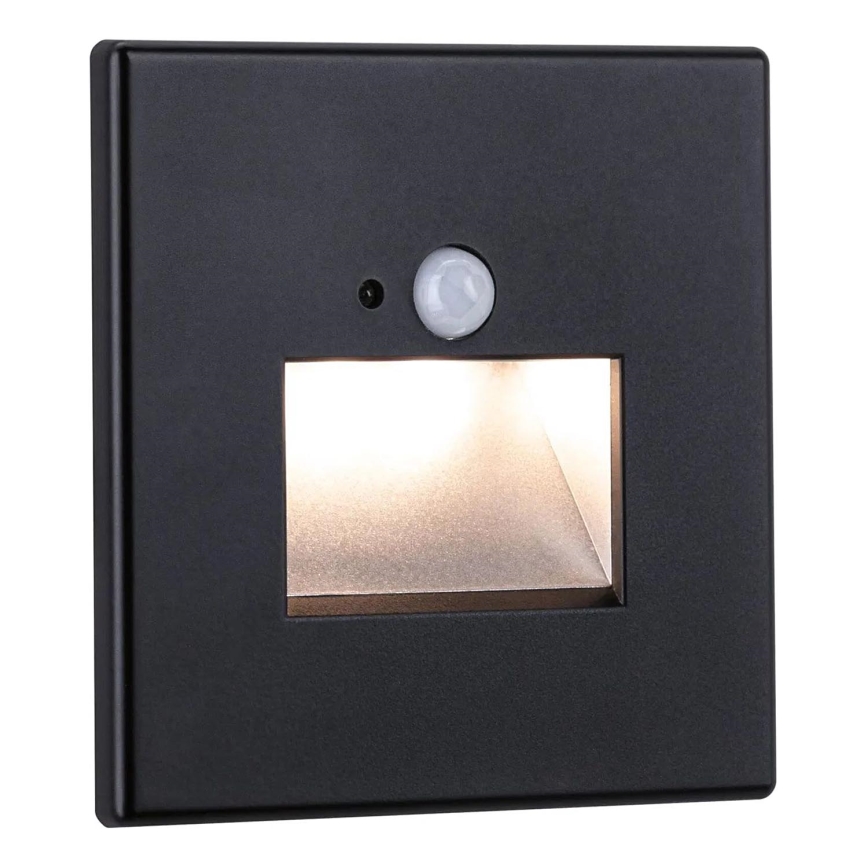 Paulmann  93135 - LED/1,2W Stubišna svjetiljka sa senzorom EDGE 230V crna