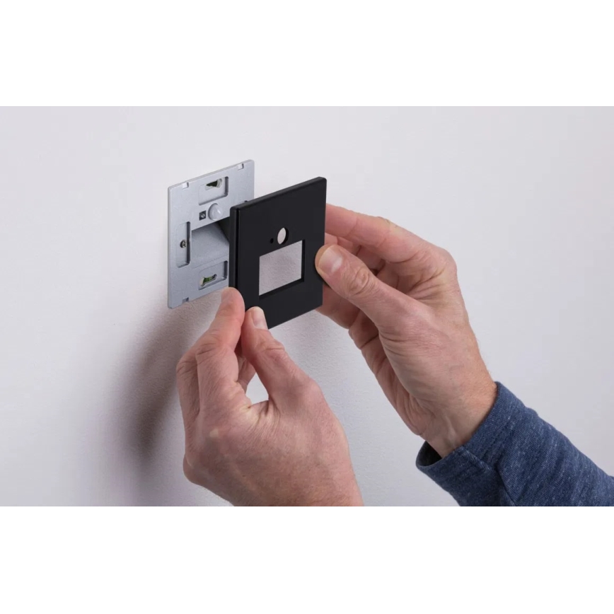 Paulmann  93135 - LED/1,2W Stubišna svjetiljka sa senzorom EDGE 230V crna