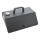 Pec za pizzu s vratima i termometrom 40x35,5x21 cm crna
