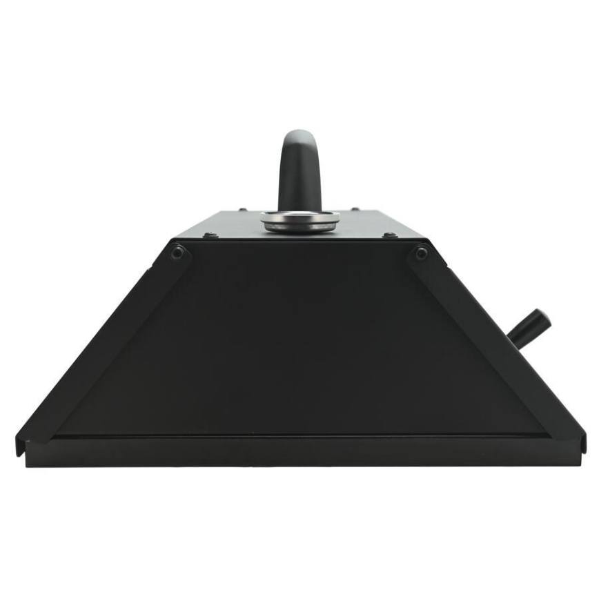 Pec za pizzu s vratima i termometrom 40x35,5x21 cm crna