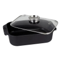 Pekač s poklopcem TORO 6,5 l, 34,5 x 10 x 24,5 cm, crna