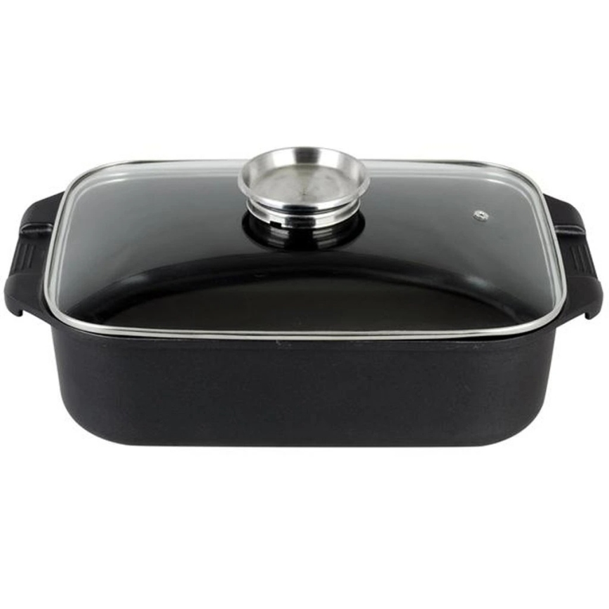 Pekač s poklopcem TORO 6,5 l, 34,5 x 10 x 24,5 cm, crna