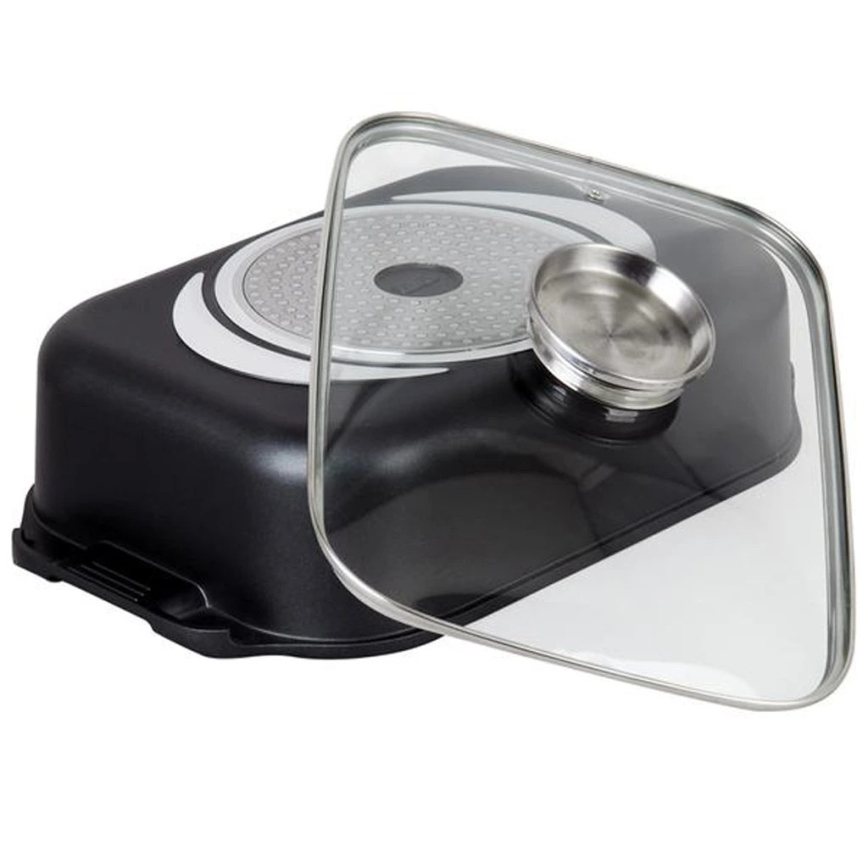 Pekač s poklopcem TORO 6,5 l, 34,5 x 10 x 24,5 cm, crna