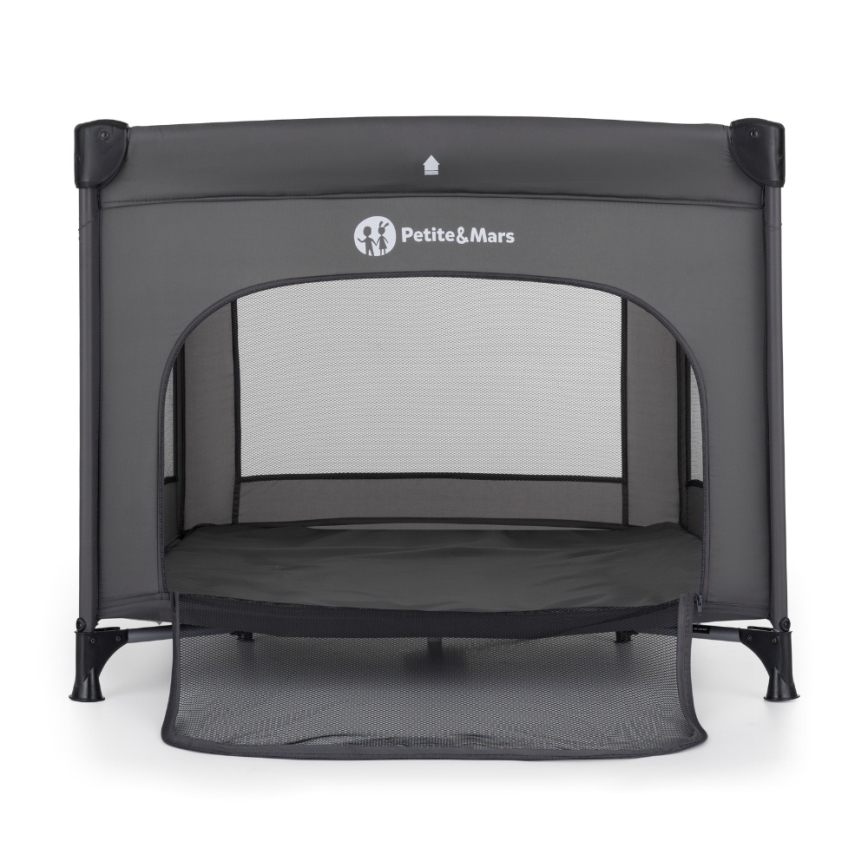 PETITE&MARS - Dječja putna ogradica NOOK Urban Charchoal Grey