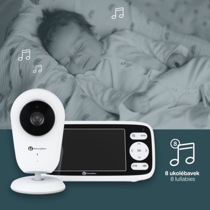 PETITE&MARS - Dječji monitor za bebe NANO 4.0 3,7V 1760 mAh