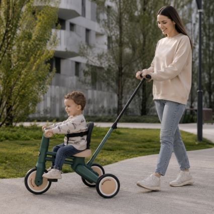 PETITE&MARS - Dječji tricikl 4 u 1 DRIFT Misty Green