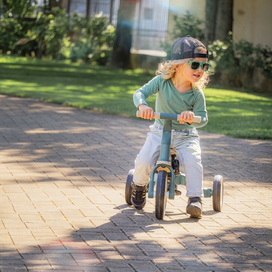 PETITE&MARS - Dječji tricikl 5 u 1 TURBO PLUS Misty Green