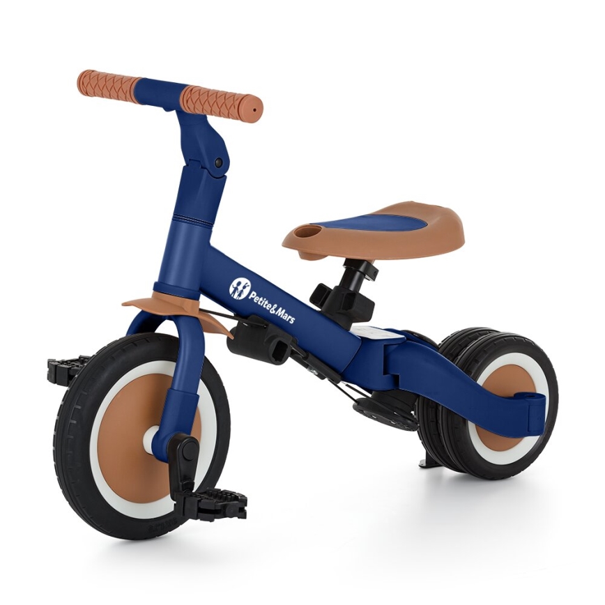 PETITE&MARS - Dječji tricikl 5u1 TURBO Enigmatic Blue