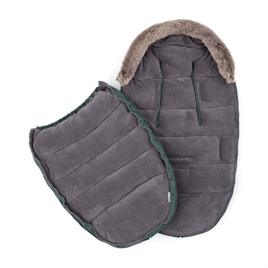 PETITE&MARS - Dječja vreća za spavanje 4u1 COMFY Veritable Khaki zelena