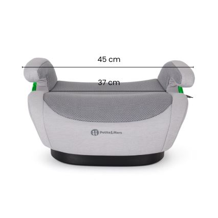 PETITE&MARS - Podižna sjedalica za automobil OPTIMUS PRO i-Size Air 125-150 cm (22-36 kg) crna