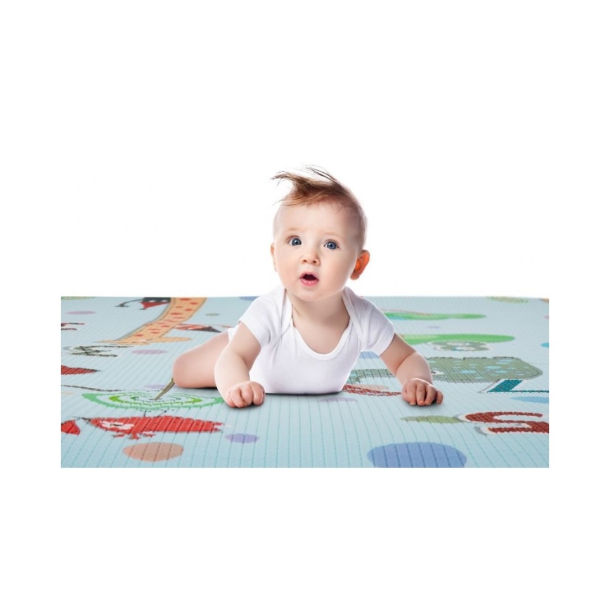 PETITE&MARS - Podloga za igranje JOY GIRAFFE 150x180 cm