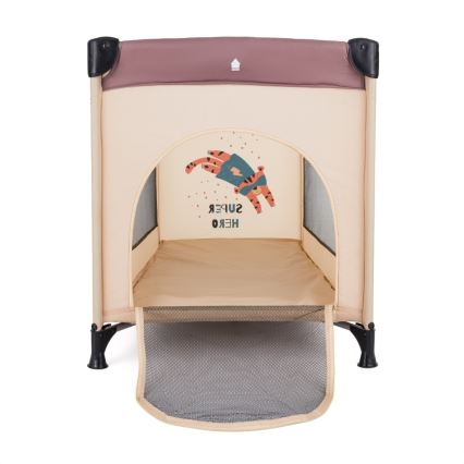 PETITE&MARS - Prenosivi dječji krevetić KOOT Tiger Super Hero