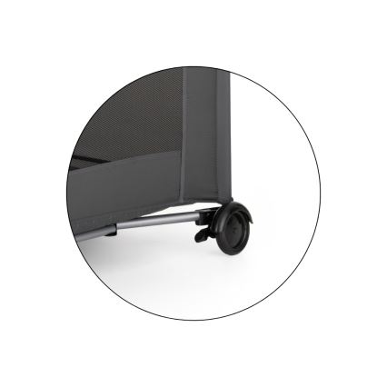 PETITE&MARS - Prijenosni dječji krevetić NYJA Urban Jungle Ugljeno-siva