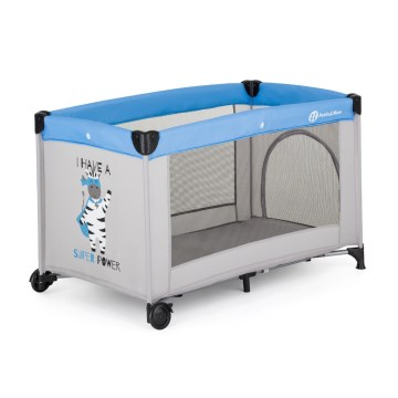 PETITE&MARS - Prijenosni krevetić KOOT Zebra Super Power