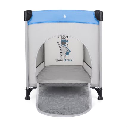 PETITE&MARS - Prijenosni krevetić KOOT Zebra Super Power