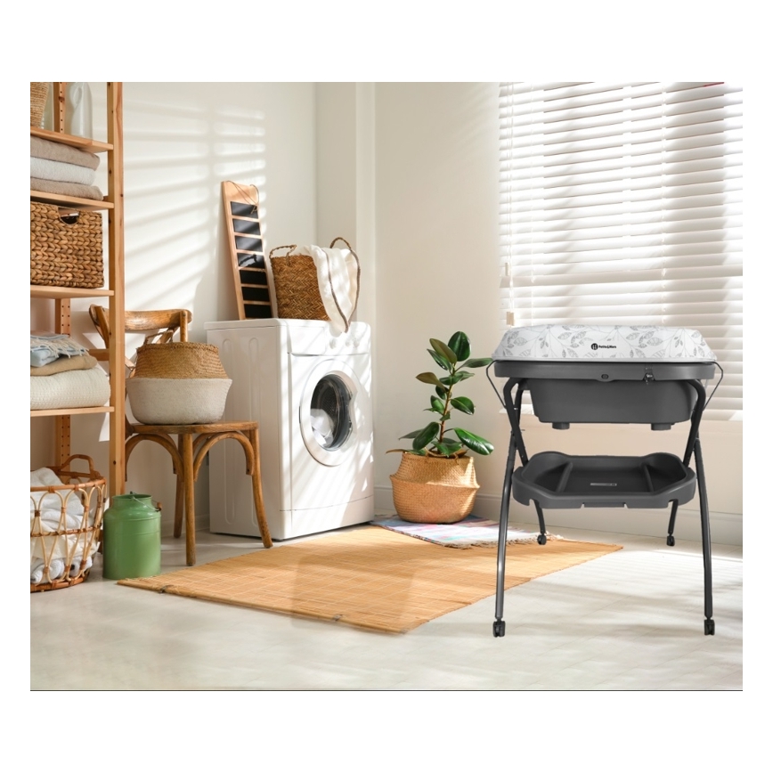 PETITE&MARS - Preklopni stol s kadicom SPA 3u1 siva