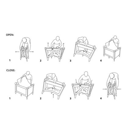 PETITE&MARS - Putni krevetić NYJA Urban Jungle Sand