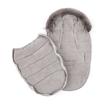 PETITE&MARS - SET Dječja vreća za kolica 4u1 COMFY + grijači za ruke FURRY Mocha Mousse