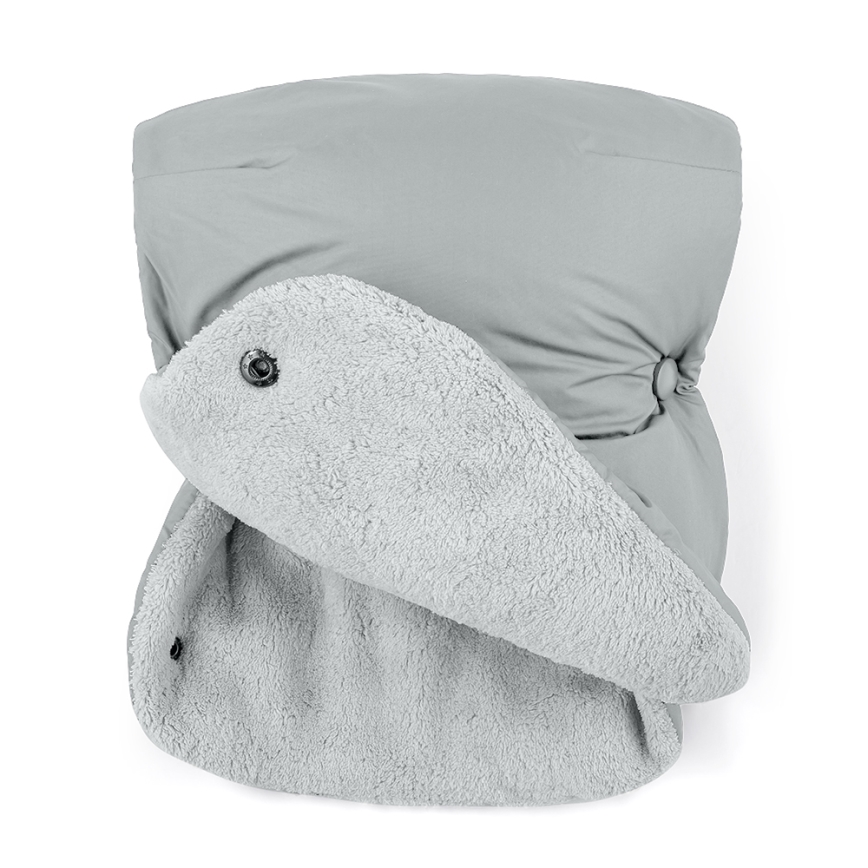 PETITE&MARS - SET Dječja vreća za kolica 3u1 JIBOT + navlaka za ruke za kolica JASIE svijetlosiva