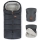 PETITE&MARS - SET Zimska vreća za kolica 3u1 JIBOT + rukavice za kolica JASIE siva
