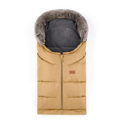 PETITE&MARS - SET Zimska vreća za kolica 4u1 ARCTIC + rukavice za kolica FURRY Elegant Caramel