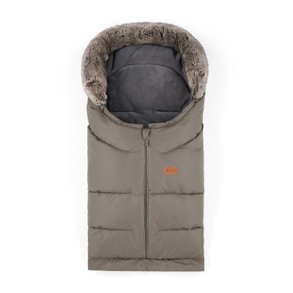 PETITE&MARS - SET Zimska vreća za kolica 4u1 ARCTIC + rukavice za kolica FURRY Mocha Mousse